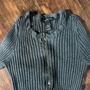 INC International  silver gray top